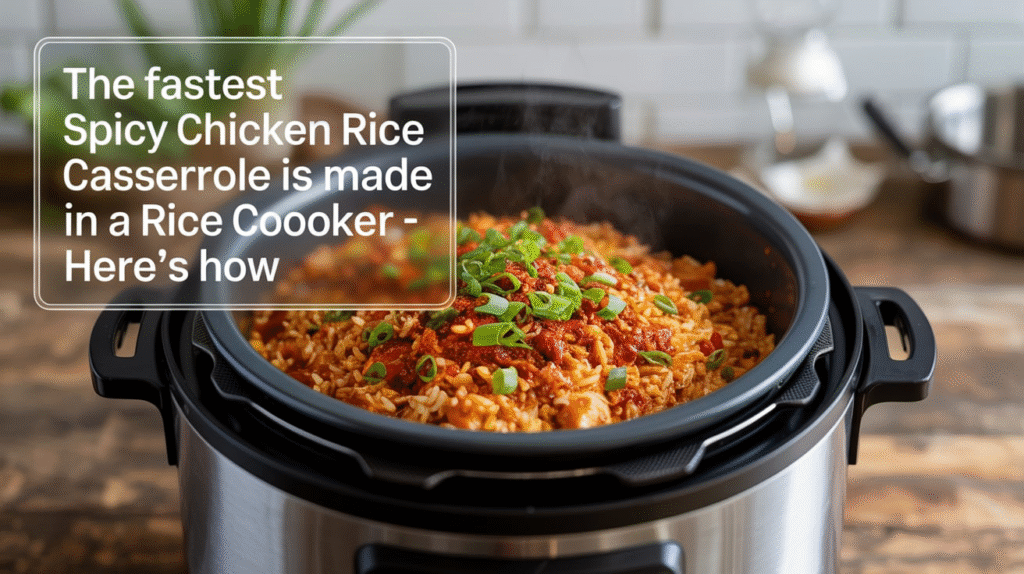 The Fastest Spicy Chicken Rice Casserole Is Made in a Rice Cooker - Here’s How